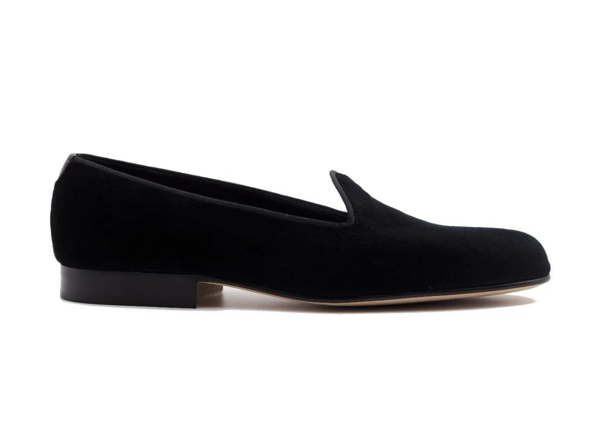 Slippers<Edward Green Albert Black Velvet