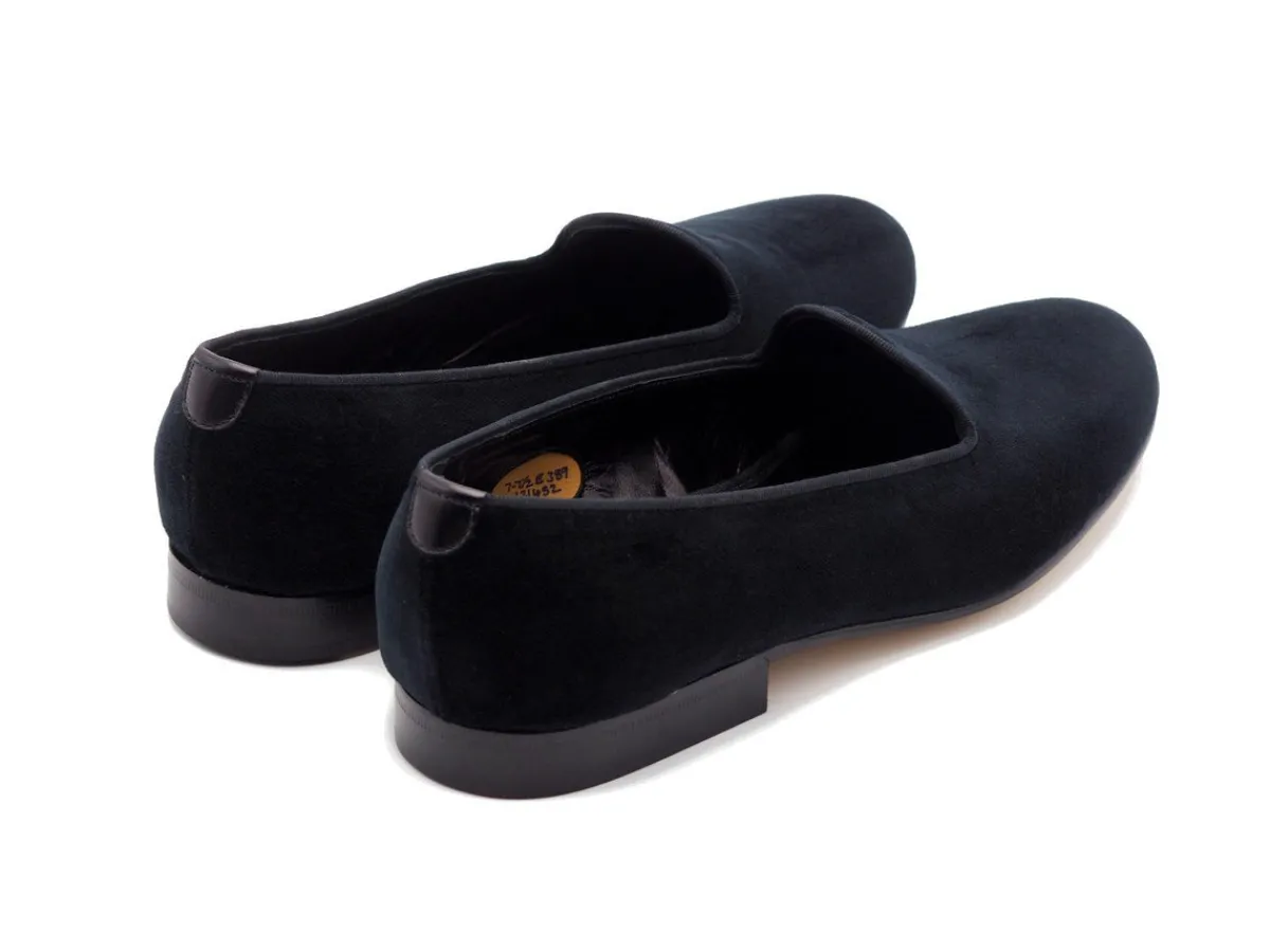 Slippers<Edward Green Albert Black Velvet