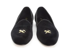 Slippers<Edward Green Albert Double Monk Black Velvet