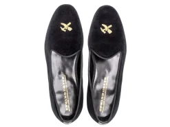Slippers<Edward Green Albert Double Monk Black Velvet
