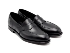 Penny Loafers | Summer Shoes<Crockett & Jones Alcaston Black Calf