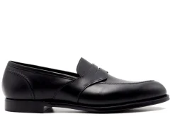 Penny Loafers | Summer Shoes<Crockett & Jones Alcaston Black Calf