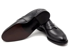 Penny Loafers | Summer Shoes<Crockett & Jones Alcaston Black Calf