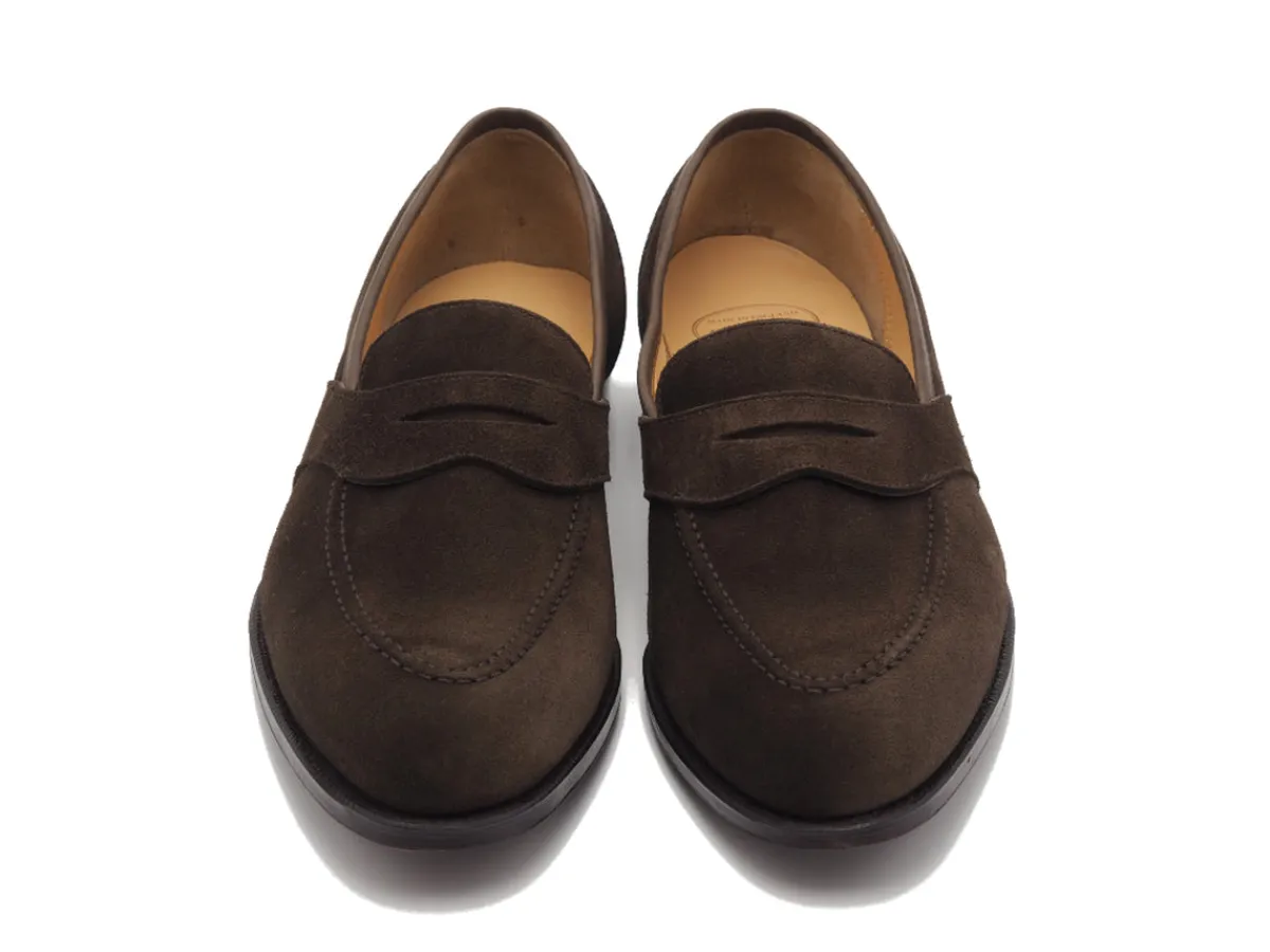 Summer Shoes | Suede<Crockett & Jones Alcaston Dark Brown Calf Suede