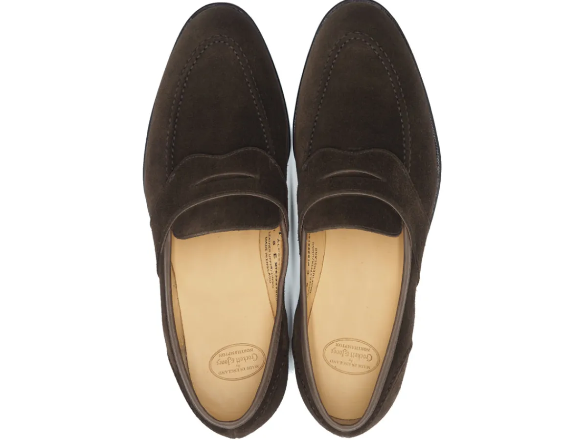 Summer Shoes | Suede<Crockett & Jones Alcaston Dark Brown Calf Suede