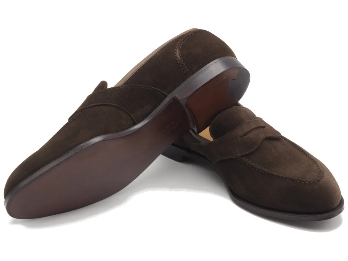 Summer Shoes | Suede<Crockett & Jones Alcaston Dark Brown Calf Suede