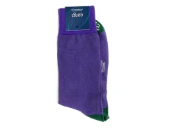 Socks<Corgi Alfred Plain Socks Purple