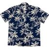 Aloha Shirts<Paradise Found Aloha Shirt Cotton Canoe Navy