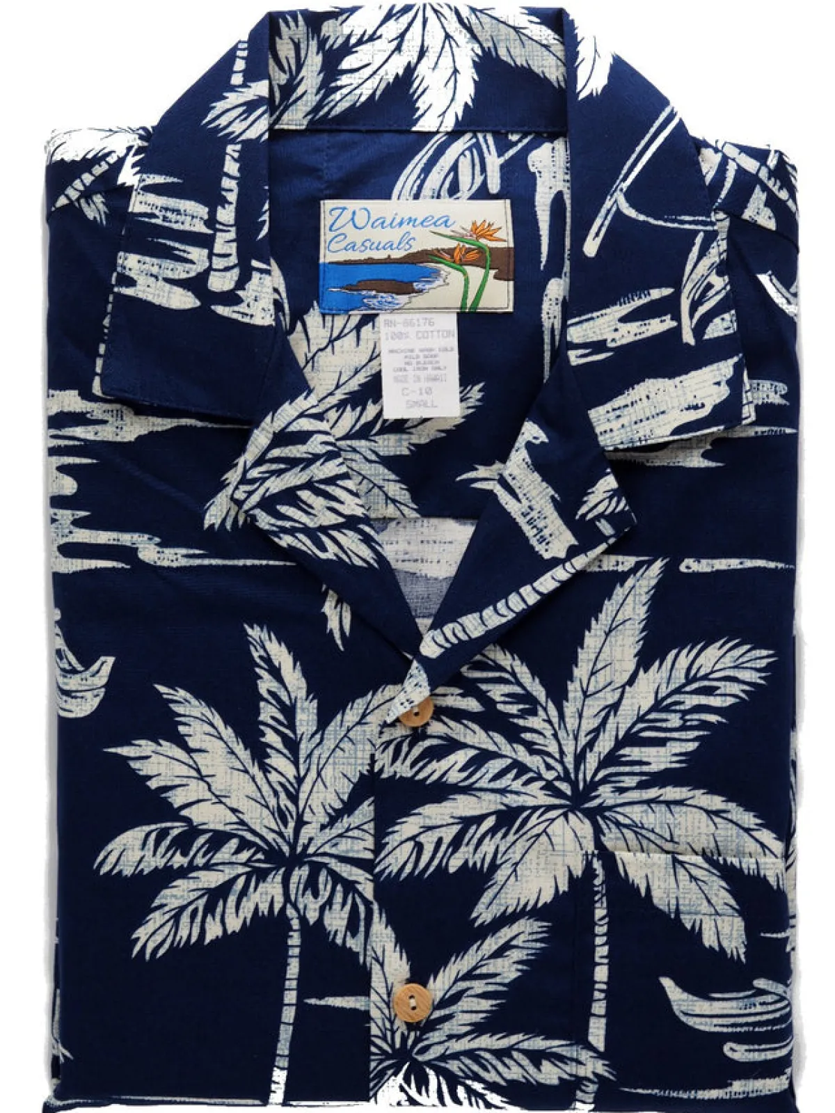 Aloha Shirts<Paradise Found Aloha Shirt Cotton Canoe Navy