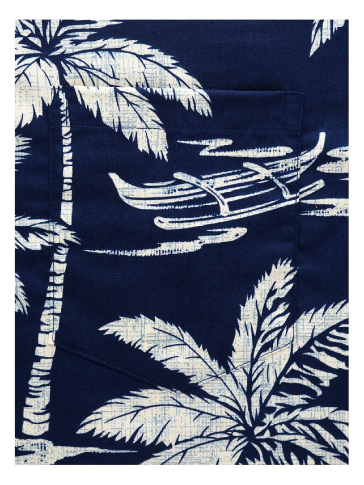 Aloha Shirts<Paradise Found Aloha Shirt Cotton Canoe Navy