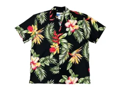Aloha Shirts<Paradise Found Aloha Shirt Cotton Orchid Paradise Black