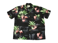Aloha Shirts<Paradise Found Aloha Shirt Flamingo Black