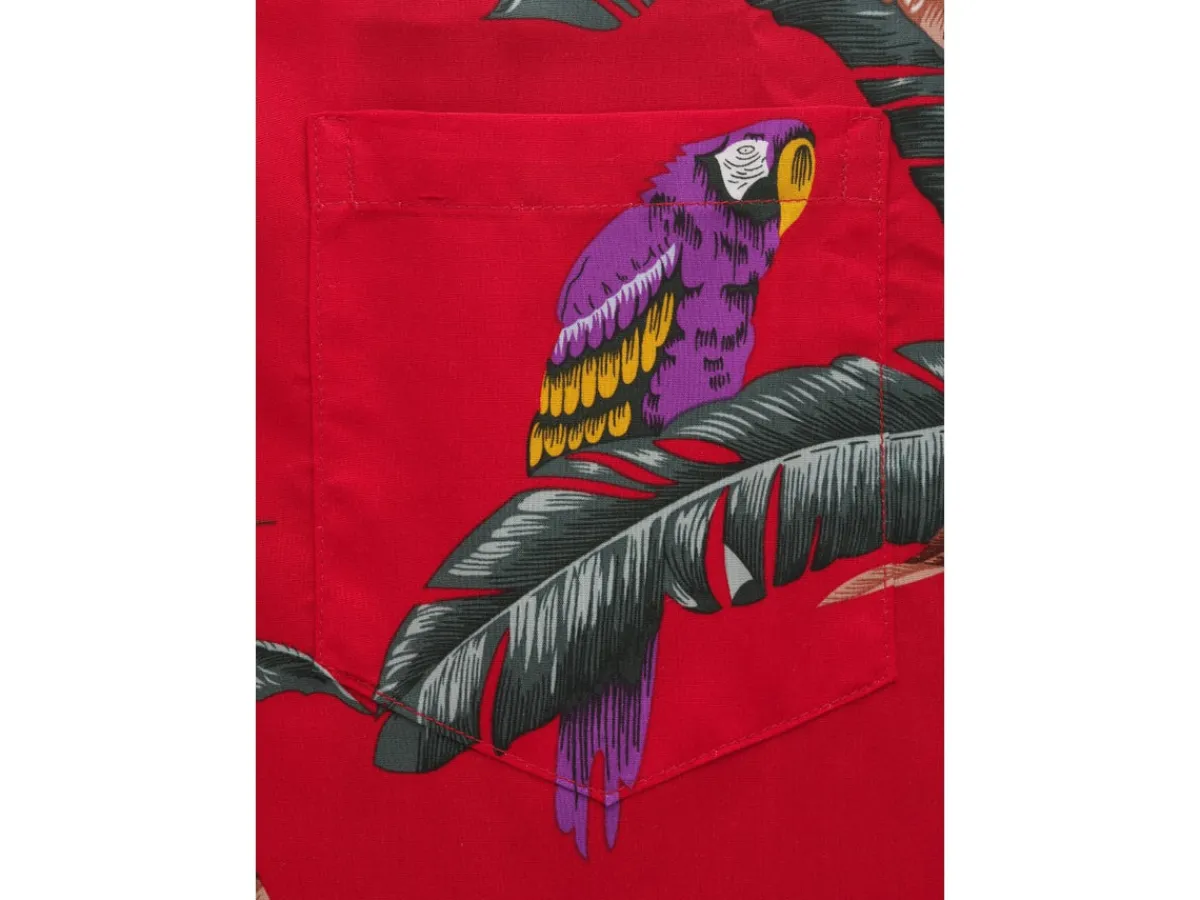 Aloha Shirts<Paradise Found Aloha Shirt Jungle Bird Red
