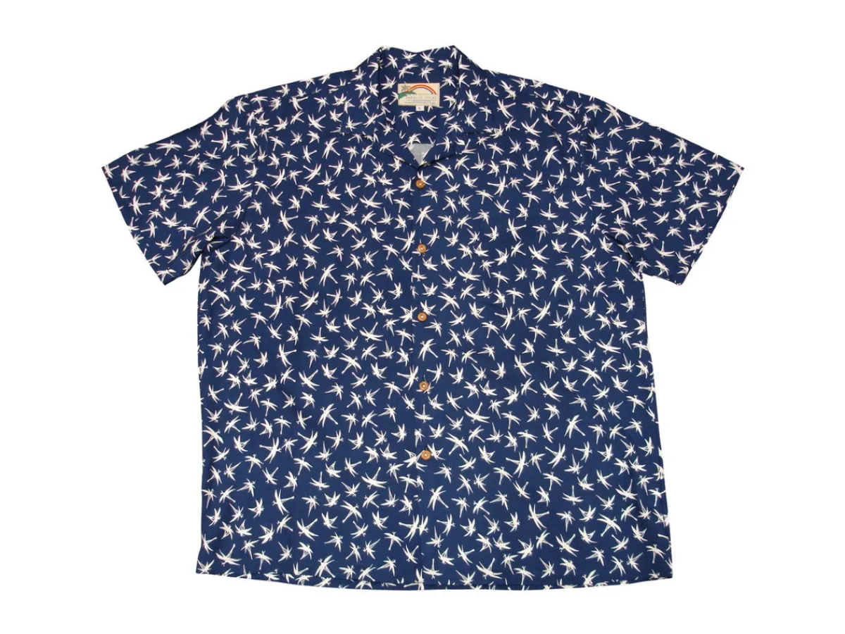 Aloha Shirts<Paradise Found Aloha Shirt Magnum Bamboo Navy