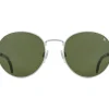 Sunglasses | Eyewear<American Optical AO-1002 Matte Silver Green Nylon Lens Polarised