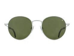 Sunglasses | Eyewear<American Optical AO-1002 Matte Silver Green Nylon Lens Polarised