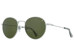 Sunglasses | Eyewear<American Optical AO-1002 Matte Silver Green Nylon Lens Polarised
