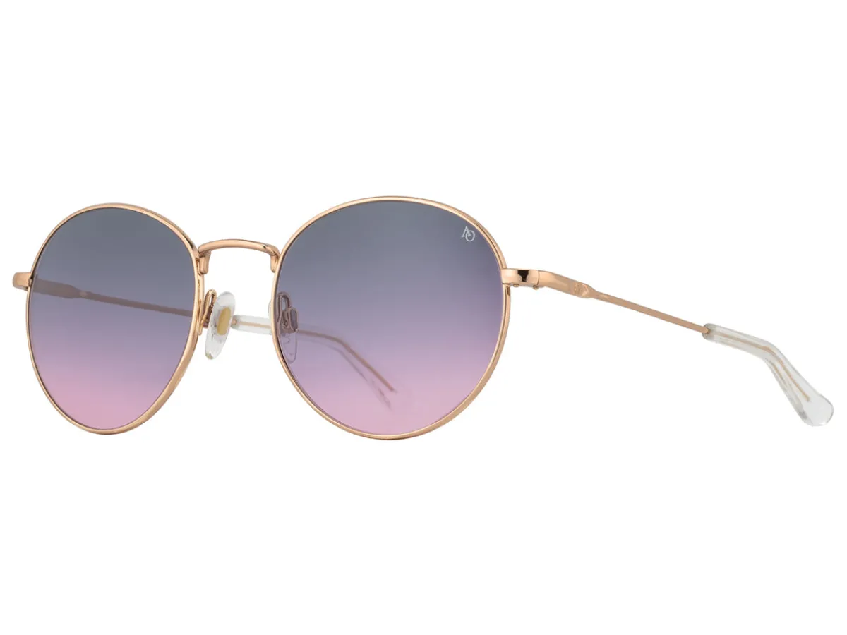 Sunglasses | Eyewear<American Optical AO-1002 Rose Gold Pink Gradient Nylon Lens Polarised