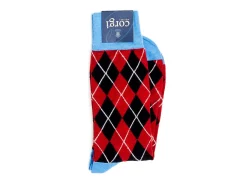 Socks<Corgi Argyle Socks Red