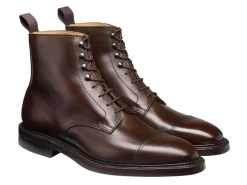 Rubber Soles | Boots<Crockett & Jones Argyll Dark Brown Wax Calf