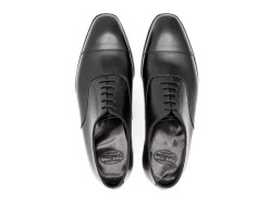 Straight Cap Oxfords | Oxfords<Crockett & Jones Audley Black Calf