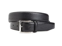 Belts<Crockett & Jones Belt Black Scotch Grain