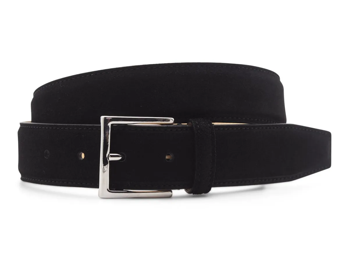 Belts | Suede<Crockett & Jones Belt Black Suede