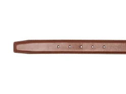 Belts<Crockett & Jones Belt Chestnut Calf Brass Buckle
