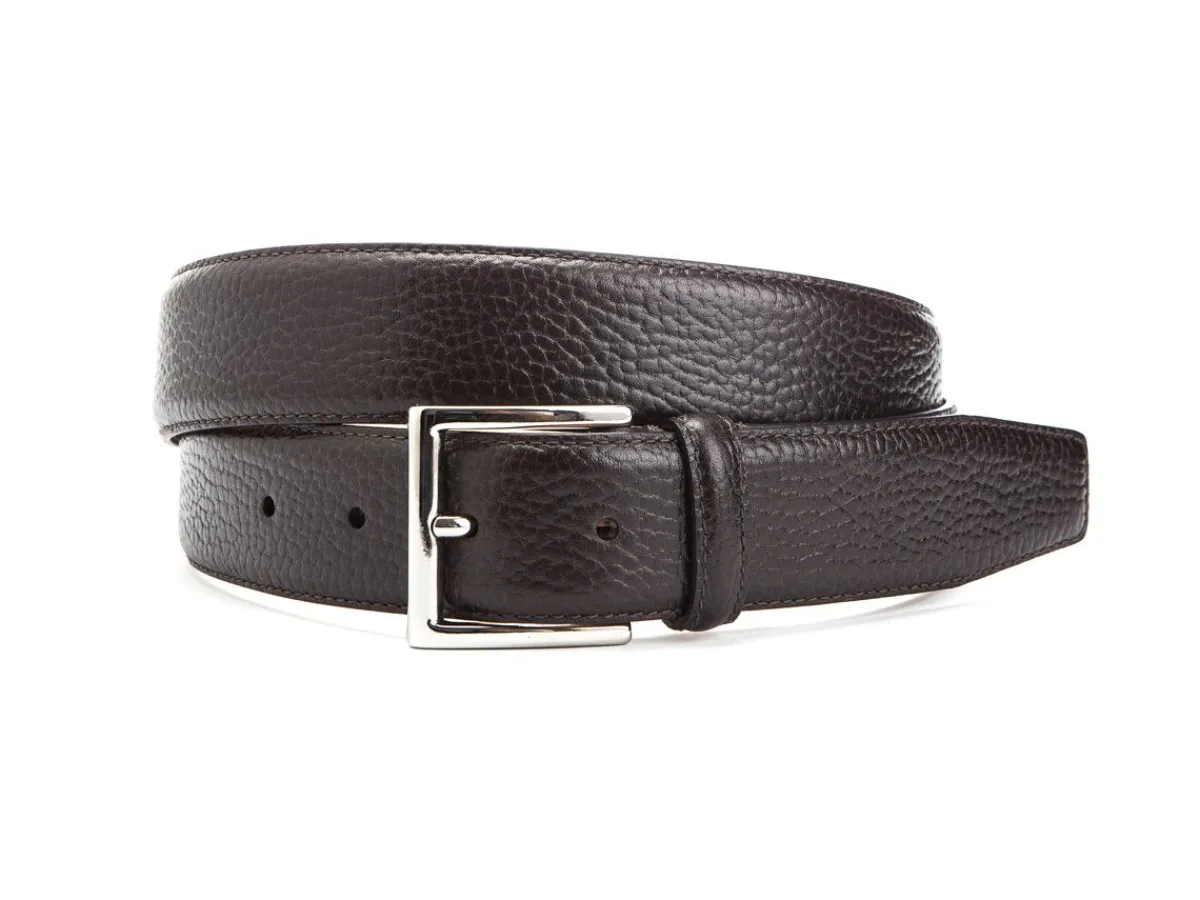 Belts<Crockett & Jones Belt Dark Brown Grain