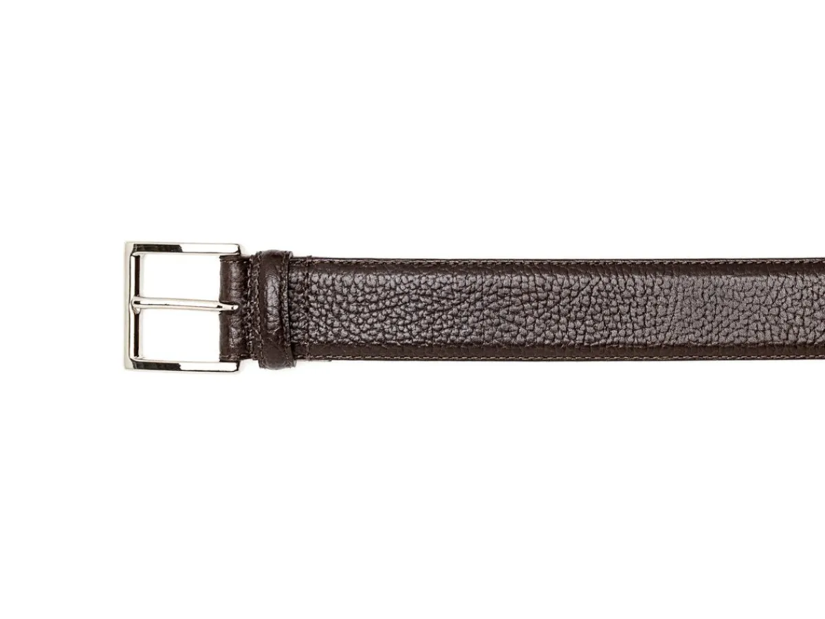 Belts<Crockett & Jones Belt Dark Brown Grain