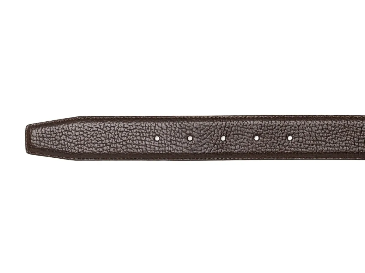 Belts<Crockett & Jones Belt Dark Brown Grain