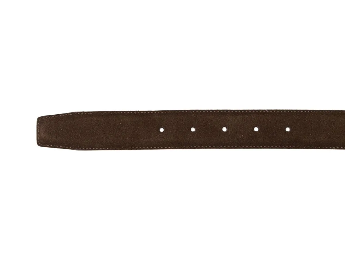 Belts<Crockett & Jones Belt Dark Brown Suede