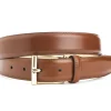 Belts<Crockett & Jones Belt Tan Calf Brass Buckle