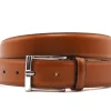 Belts<Crockett & Jones Belt Tan Calf Nickel Buckle