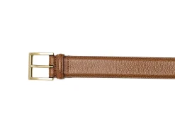 Belts<Crockett & Jones Belt Tan Scotch Grain