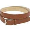 Belts<Simonnot Godard Belt with Nickel Buckle Cognac Shell Cordovan
