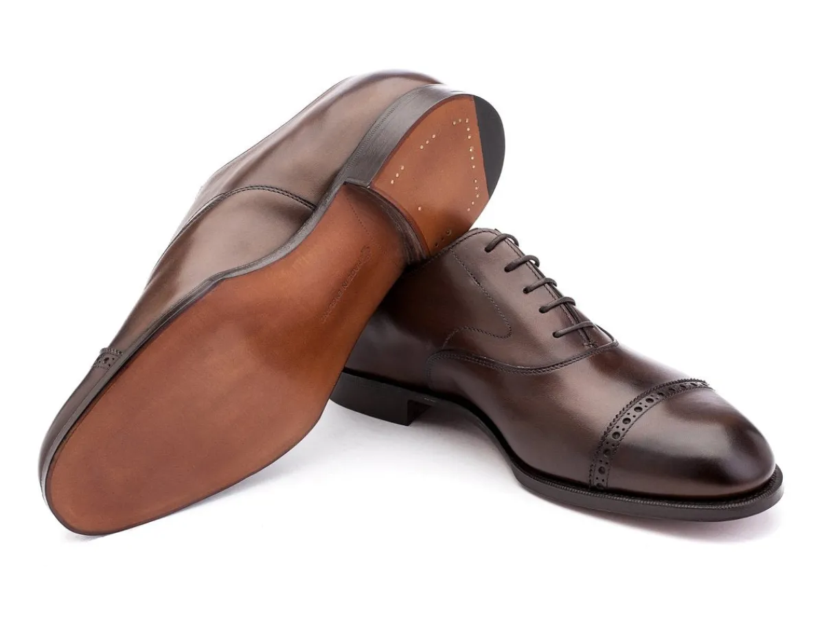 Wide Fitting | Oxfords<Edward Green Berkeley Dark Oak Antique Calf F-width