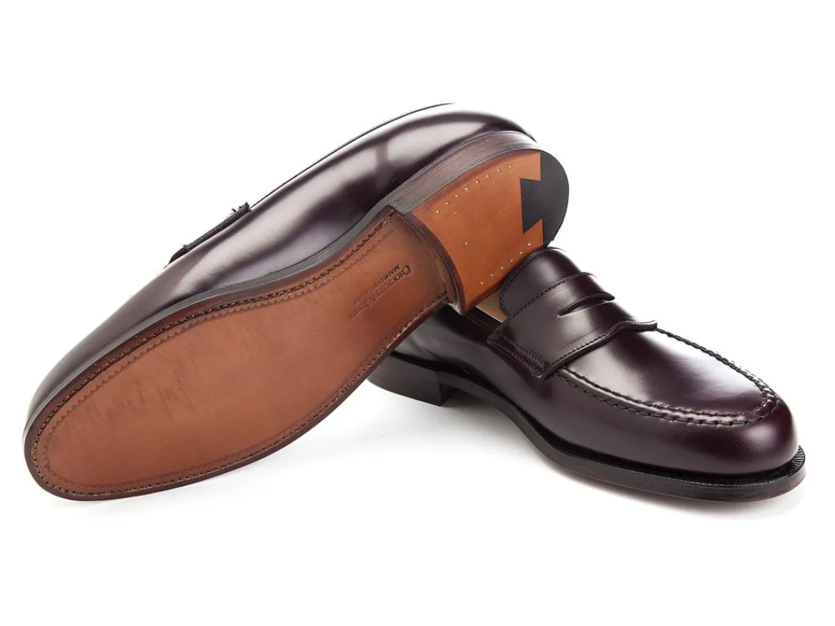 Summer Shoes | Penny Loafers<Crockett & Jones Boston Burgundy Cavalry Calf