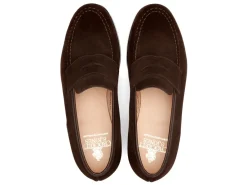 Summer Shoes | Penny Loafers<Crockett & Jones Boston Dark Brown Suede