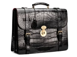 Briefcases<G.J. Cleverley Briefcase Alligator Black
