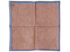 Pocket Squares<Simonnot Godard Brown-Light Blue Amalfi Pocket Square