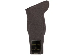 Socks<Bresciani Calf Length Cotton Socks Grey