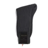 Socks<Bresciani Calf Length Cotton Socks 3-Ply Grey