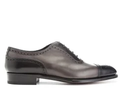 Two-tone | Oxfords<Edward Green Canterbury Black & Cloud Antique Calf