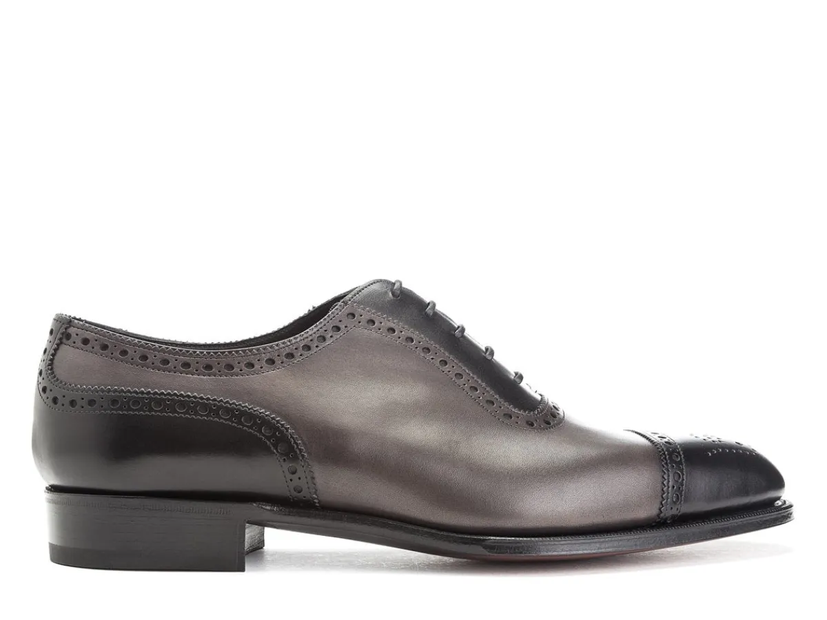 Two-tone | Oxfords<Edward Green Canterbury Black & Cloud Antique Calf