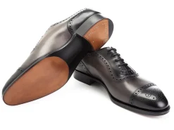 Two-tone | Oxfords<Edward Green Canterbury Black & Cloud Antique Calf