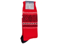 Socks<Corgi Cashmere Cotton Socks Red