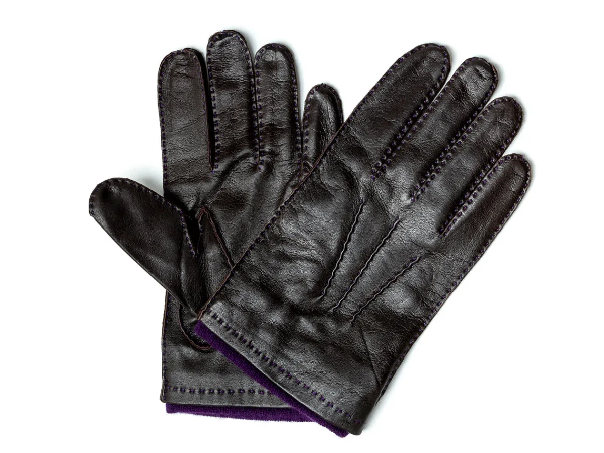 Gloves<Dents Cashmere Lined Hairsheep Leather Glove Dark Brown