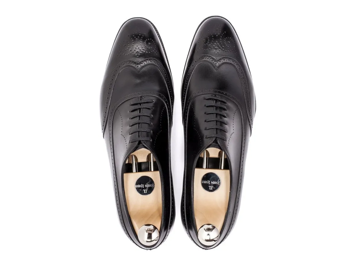 Wide Fitting | Oxfords<John Lobb Cavendish Black Oxford Calf EE-width