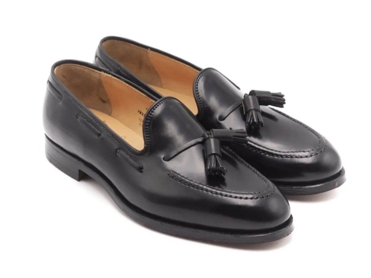 Tassel Loafers | Summer Shoes<Crockett & Jones Cavendish Black Shell Cordovan